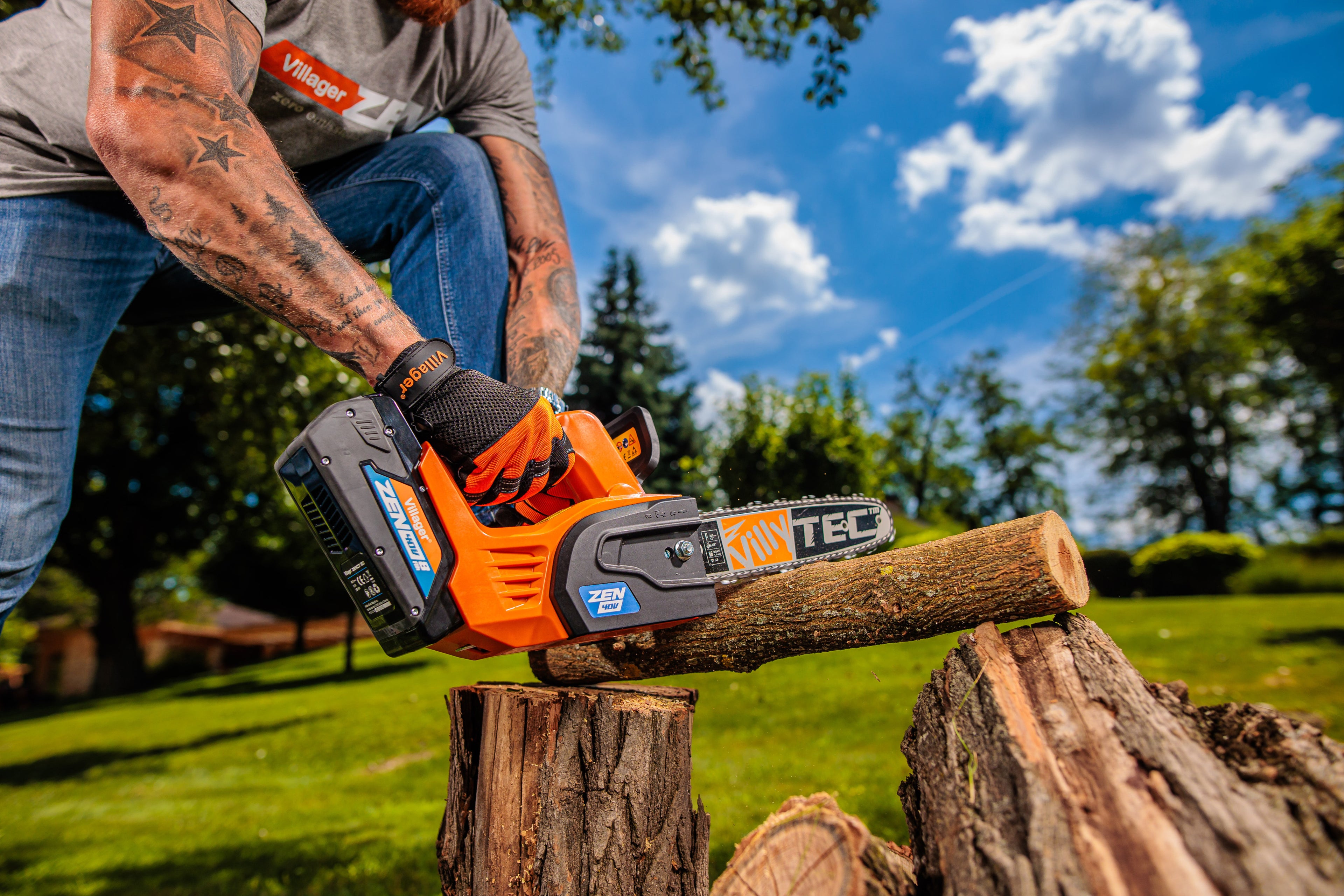 Zen CS 3040 cordless chainsaw