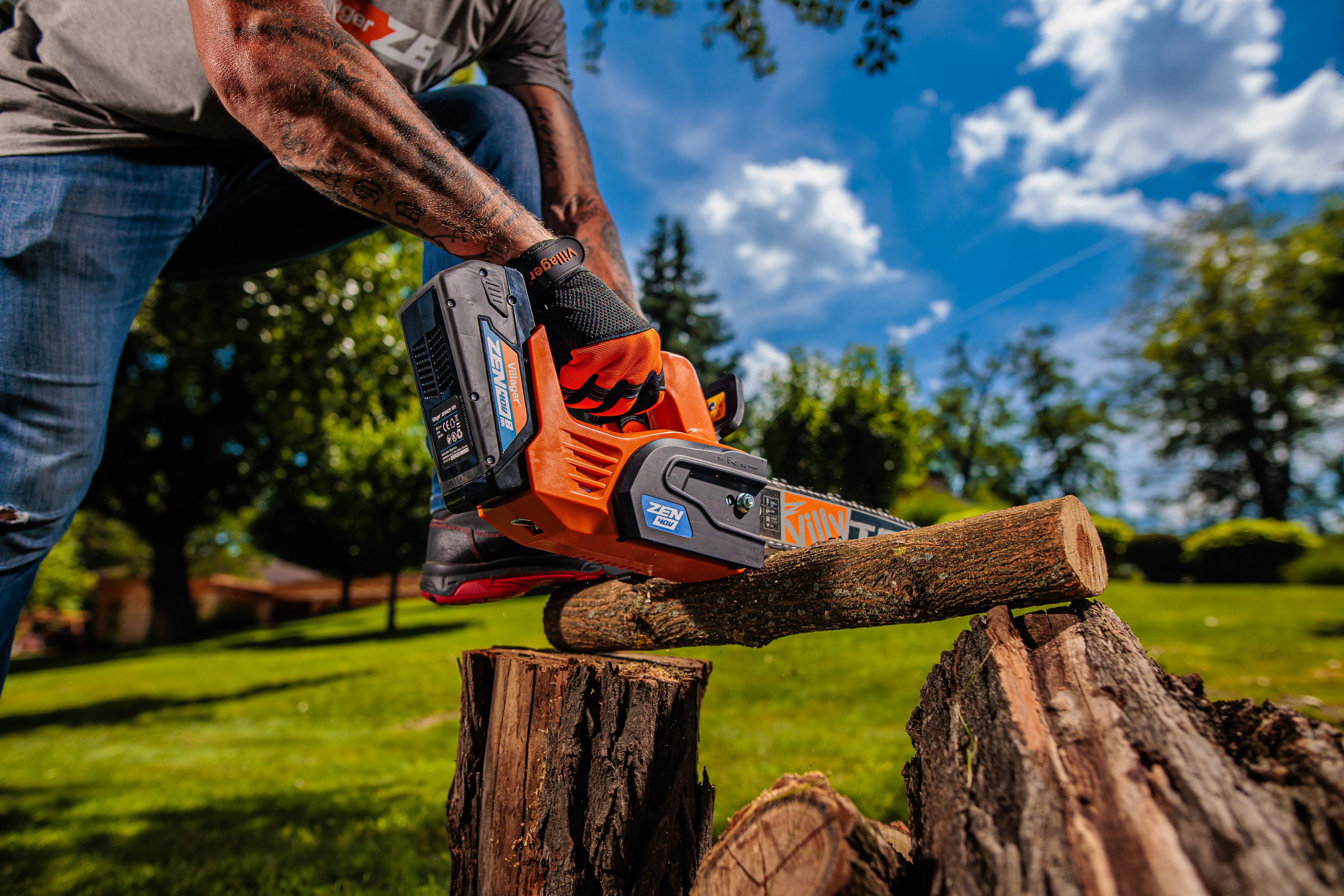 Zen CS 3040 cordless chainsaw