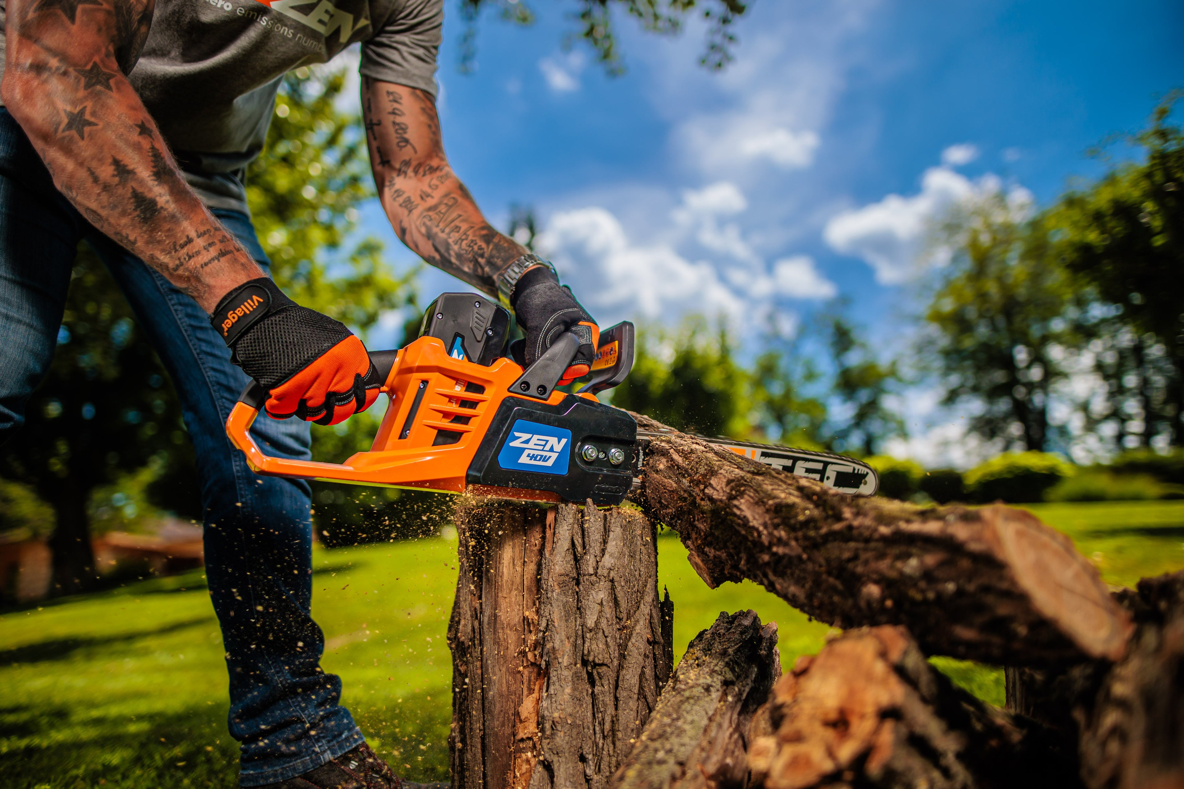 Zen CS 3540 cordless chainsaw